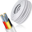 Cable eléctrico 20/3 AWG 100 ft trenzado cobre estañado