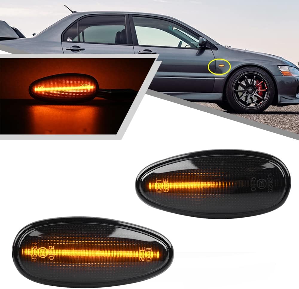 2 Luces LED ámbar señal giro Mitsubishi Outlander Lancer