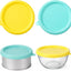 Tapas redondas de silicona para cuencos de vidrio 6.1 in reutilizables para alimento para mascotas