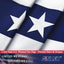 Bandera plisada EE.UU. 1.5x3ft estrellas y rayas