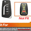 Funda llave silicona comp Toyota Camry Corolla 4 botones