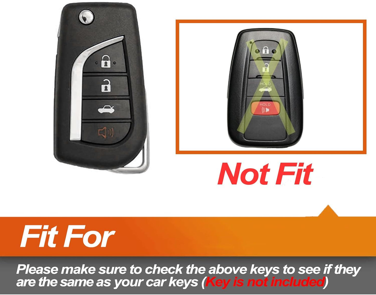 Funda llave silicona comp Toyota Camry Corolla 4 botones