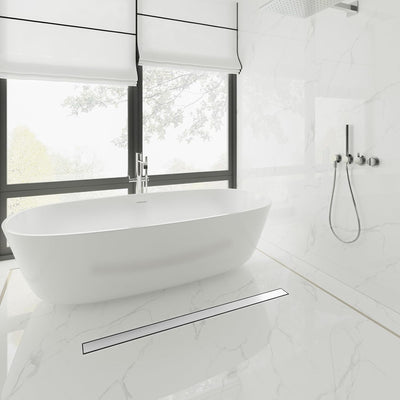 Drenaje ducha lineal 48pulg acero inox SUS304 níquel