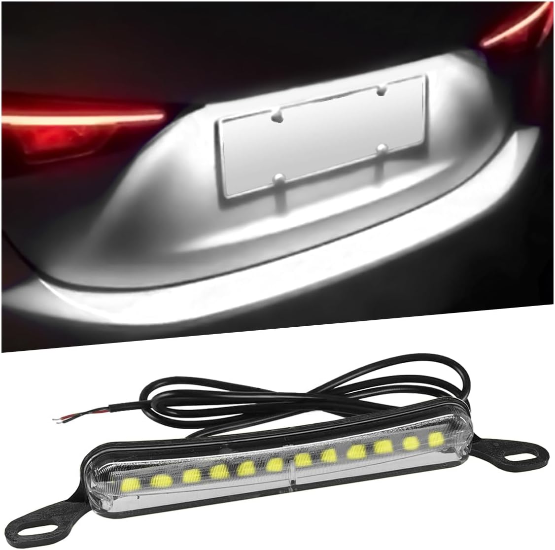 Luz LED impermeable para matrícula 12V ATV remolque camión