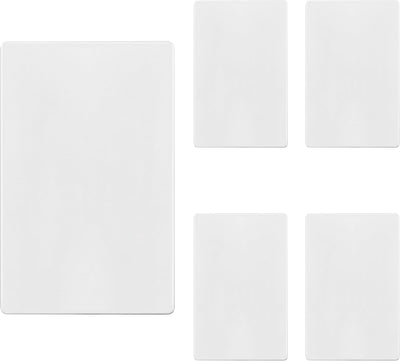Placa pared blanca segura niños 4.68x2.93pulg