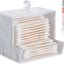 Soporte acrílico para hisopos Qtip baño moderno