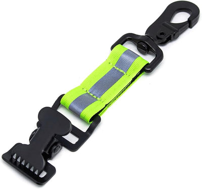 Correa nailon reflectante con clip cocodrilo para guante bombero
