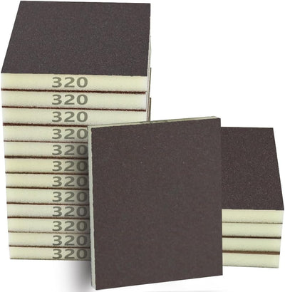 Esponja lijado 320 granos 16 pzas para madera metal y yeso