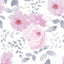 Papel contacto floral rosa autoadhesivo 17.3x393pulg