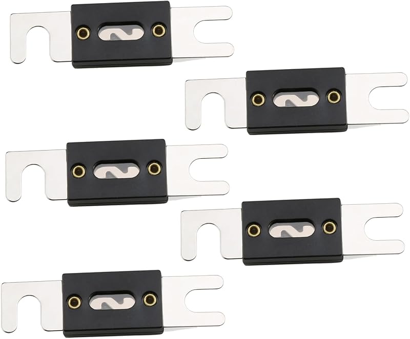 Fusibles ANL chapados níquel 500A para audio video coche 5 pzas