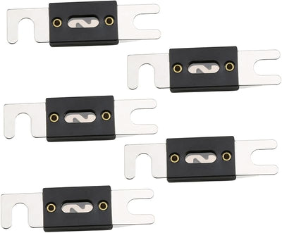 Fusibles ANL chapados níquel 500A para audio video coche 5 pzas