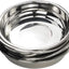 Set 4 platos llanos acero inox 18/10 8.65pulg