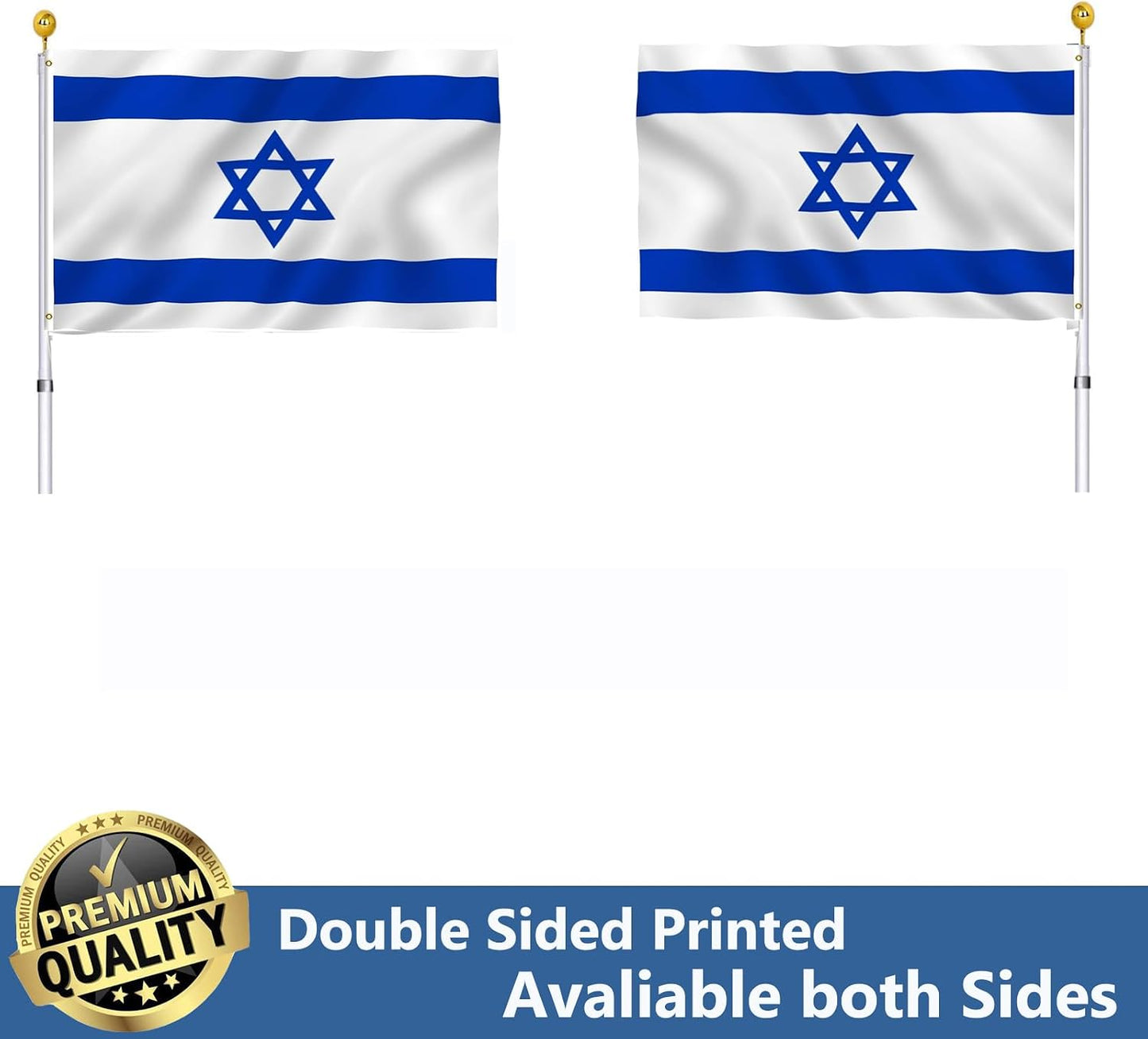 Bandera Israel 3x5 doble cara resistente exterior