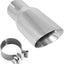 Punta escape acero inox 304 2.5x4pulg 9pulg doble capa