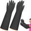 Guantes látex resistentes 21.6pulg limpieza industrial