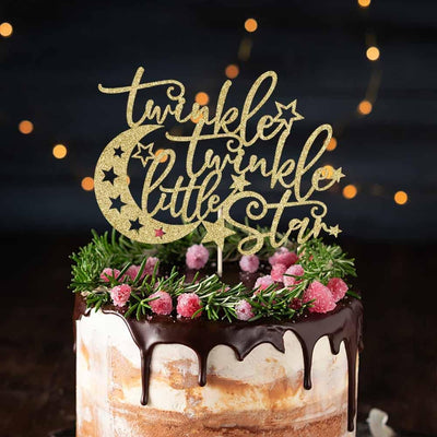 Decoración tartas Twinkle Little Star temática estrellas luna