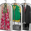 Bolsas colgantes plástico transparente 24x40" set 3