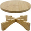 Soporte redondo para plantas pequeñas de madera maciza 7.6"