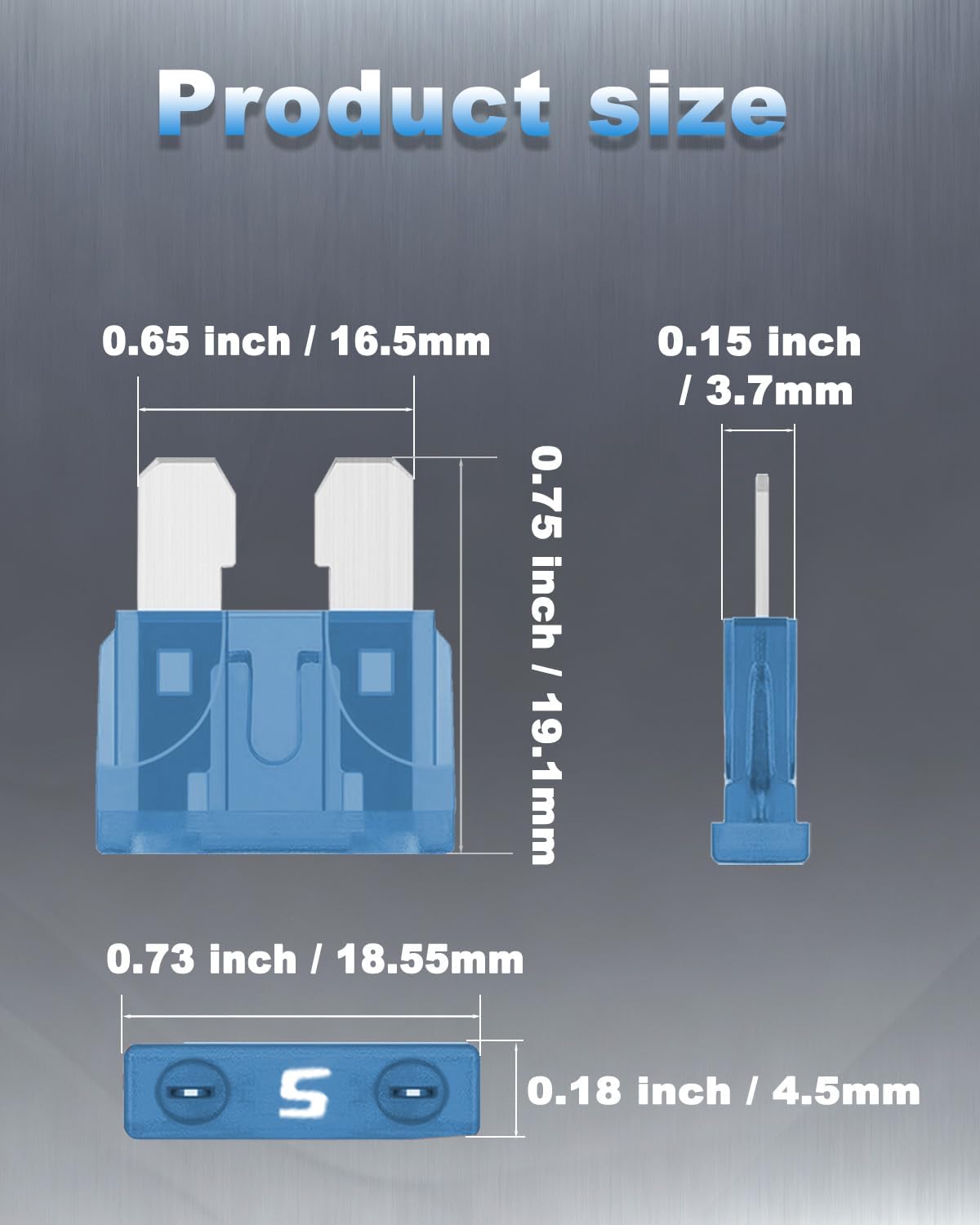 Kit 150 Fusibles ATO 2A-35A para Auto Camión RV Barco con Extractor