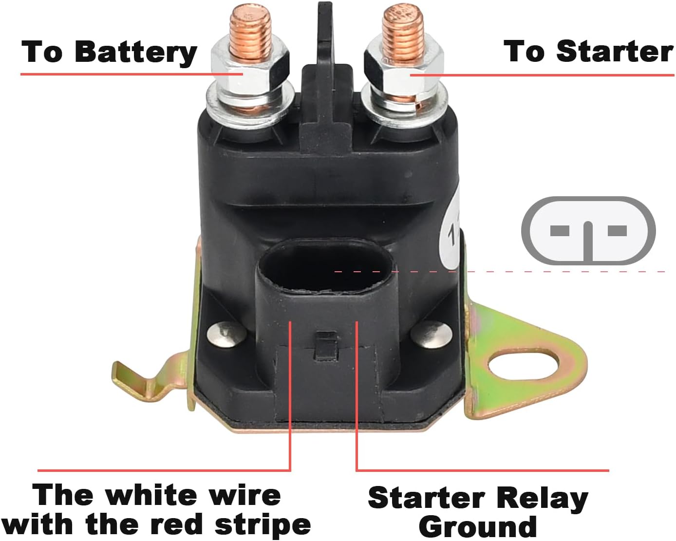 Relé solenoide comp cortacésped Trombetta 12V