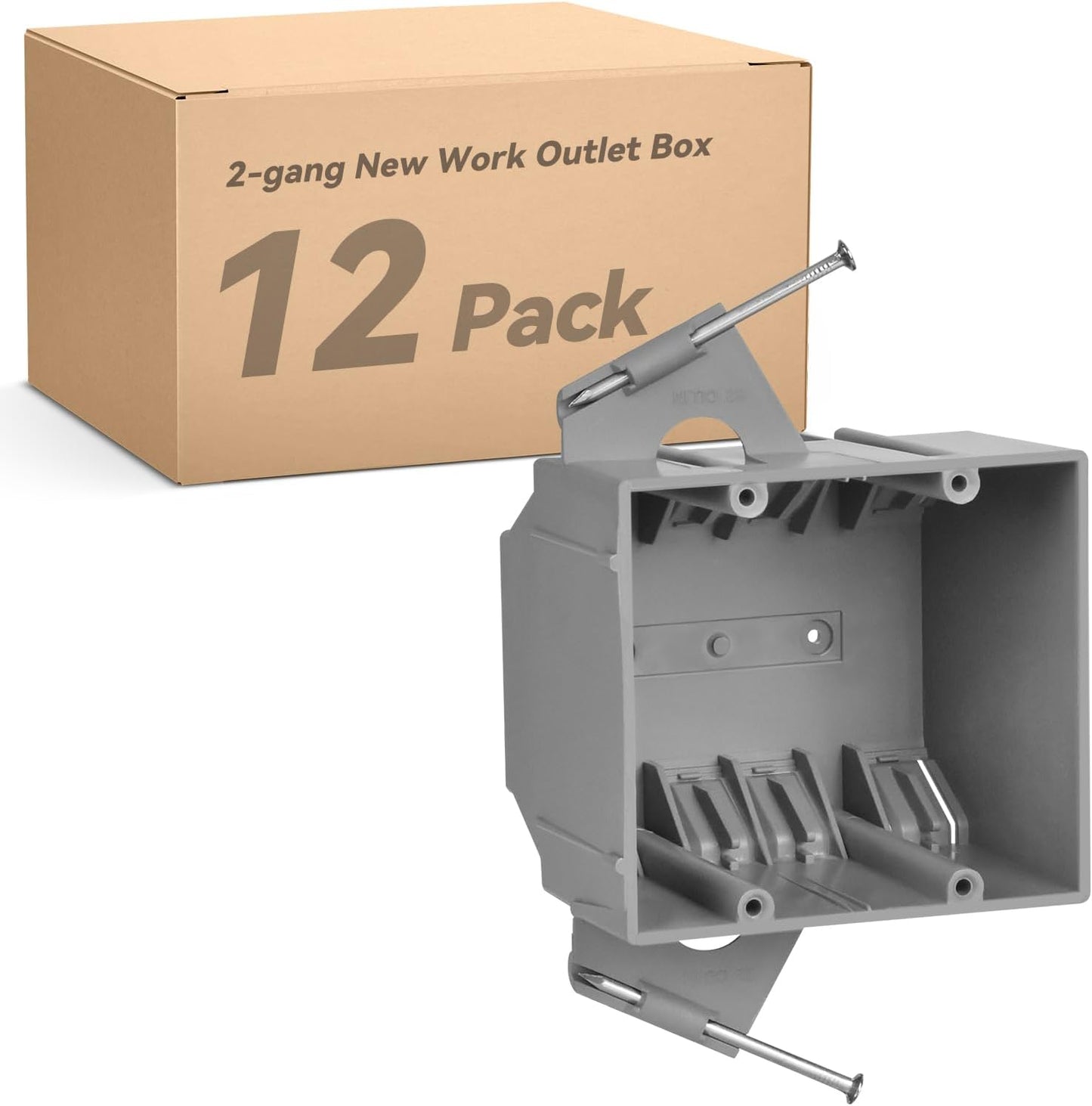 Caja salida PVC 2 bandas 32pulg3 UL pack 12
