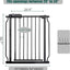 Puerta bebé para escaleras y mascotas 29-34" color negro