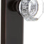 Pomo puerta cristal con placa Nostalgic Warehouse