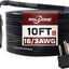 Cable extensión plano negro 10ft 16/3 SPT-3 13A para cocina oficina