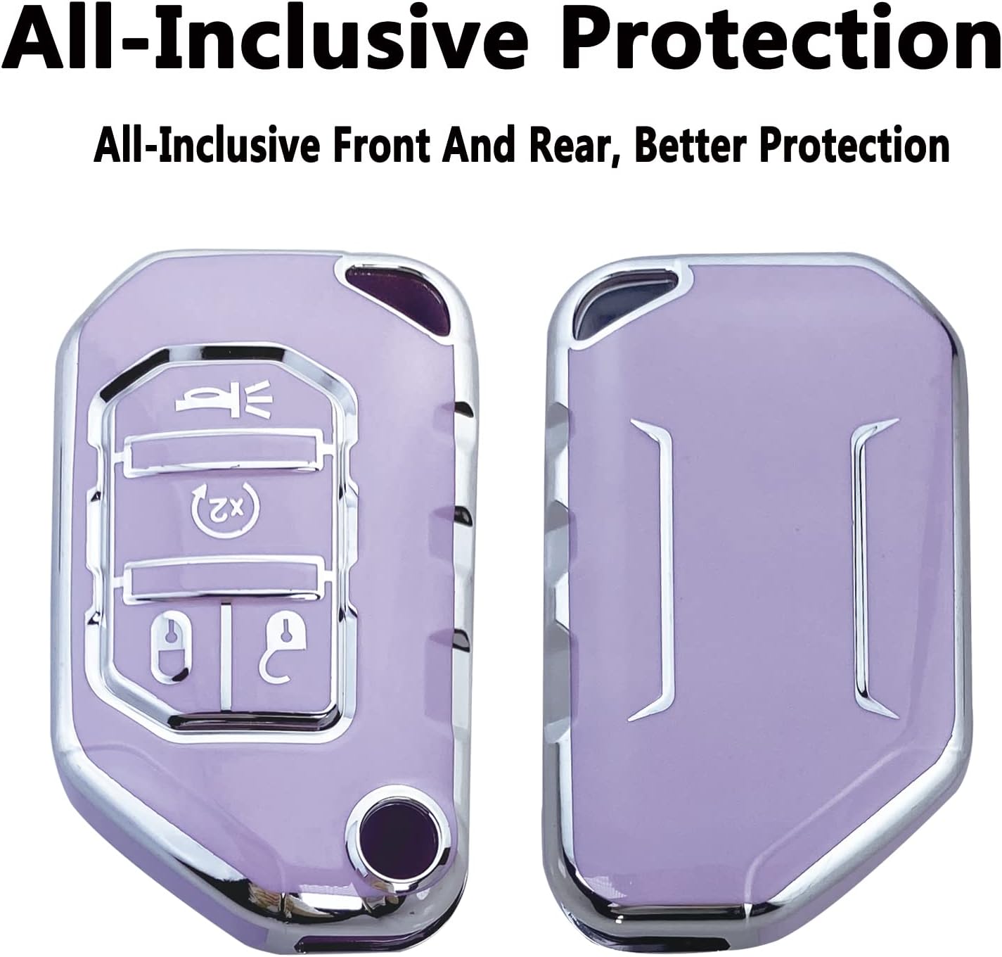 Funda llavero comp Jeep Wrangler 2018-23 Morado