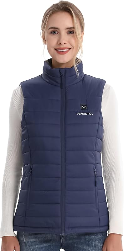 Chaleco térmico mujer con batería 20h acolchado invierno