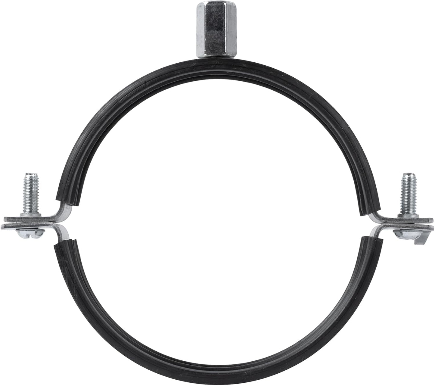Abrazadera tubo galvanizado 4pulg soporte pared