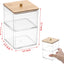 Organiz. clips papel transparente 2 capas bambú tapa