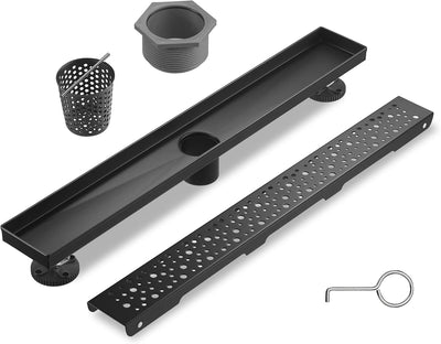 Drenaje lineal ducha 36pulg acero inox 51l/min negro mate