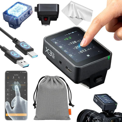 Disparador flash inalámbrico Olympus Bluetooth pantalla táctil