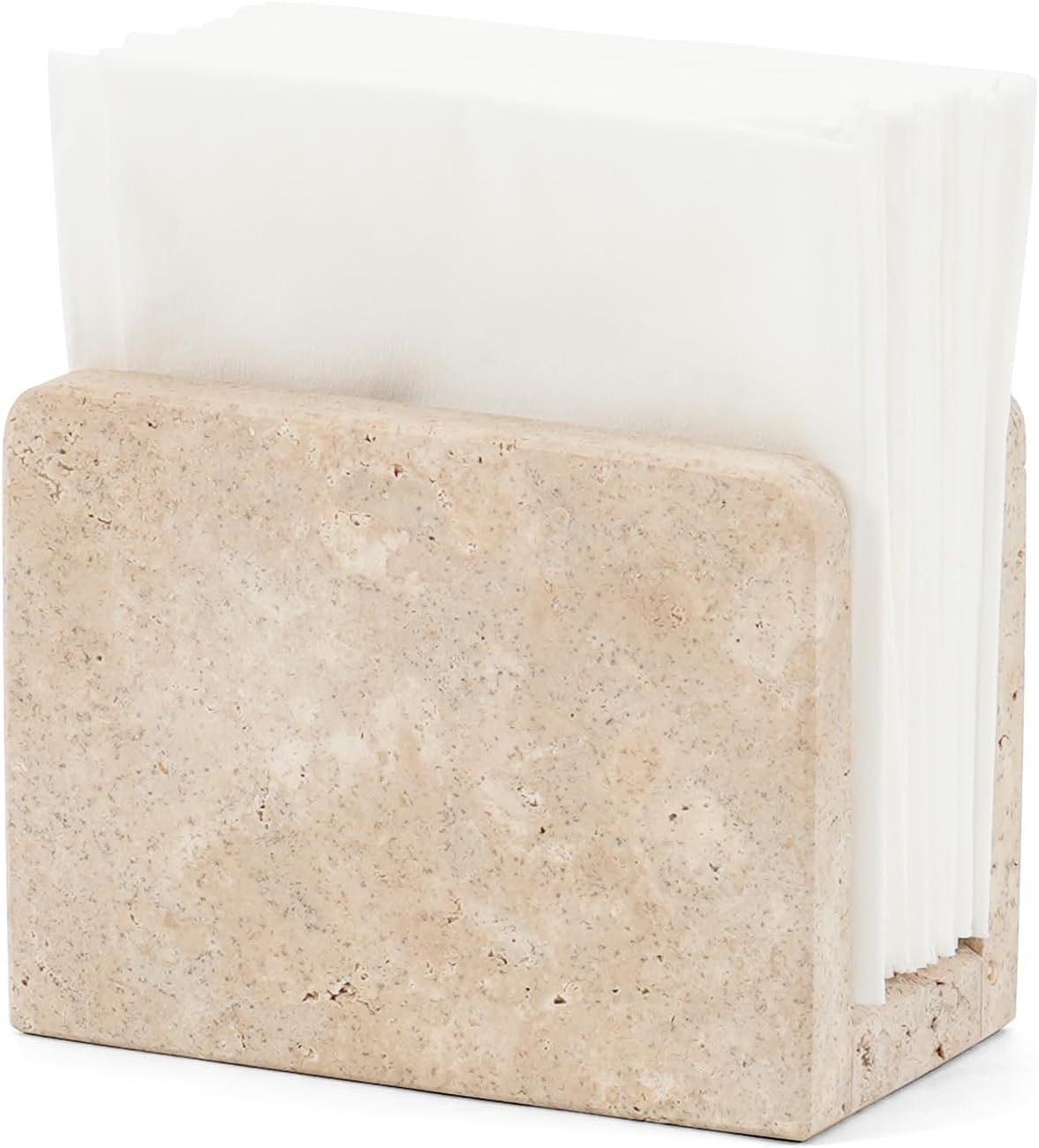 Servilletero mármol 3pulg decoración mesa cocina