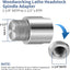 Adaptador husillo torno 1-1/4x8tpi a 1-1/2x8tpi
