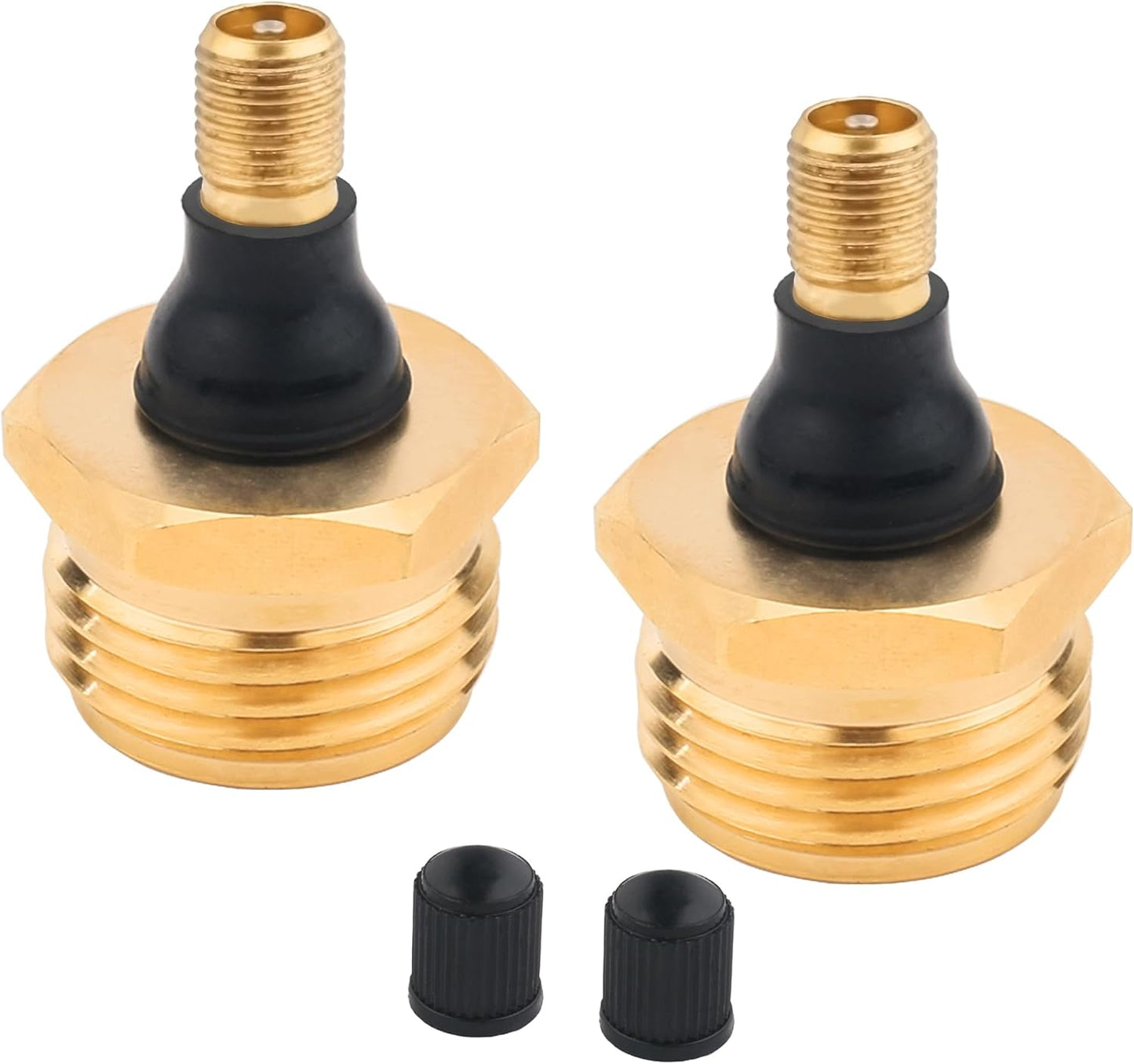Tapón latón anticongelante autocaravana remolque dorado 2uds