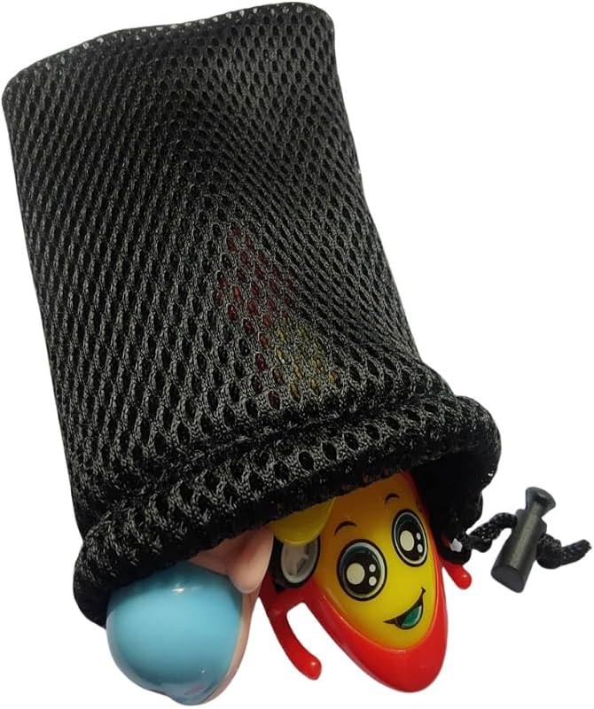 Bolsas malla nailon con cordón 8uds viaje negro