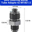 Adaptador tubo dirección 6AN a M18x1.5 O-Ring anodizado negro