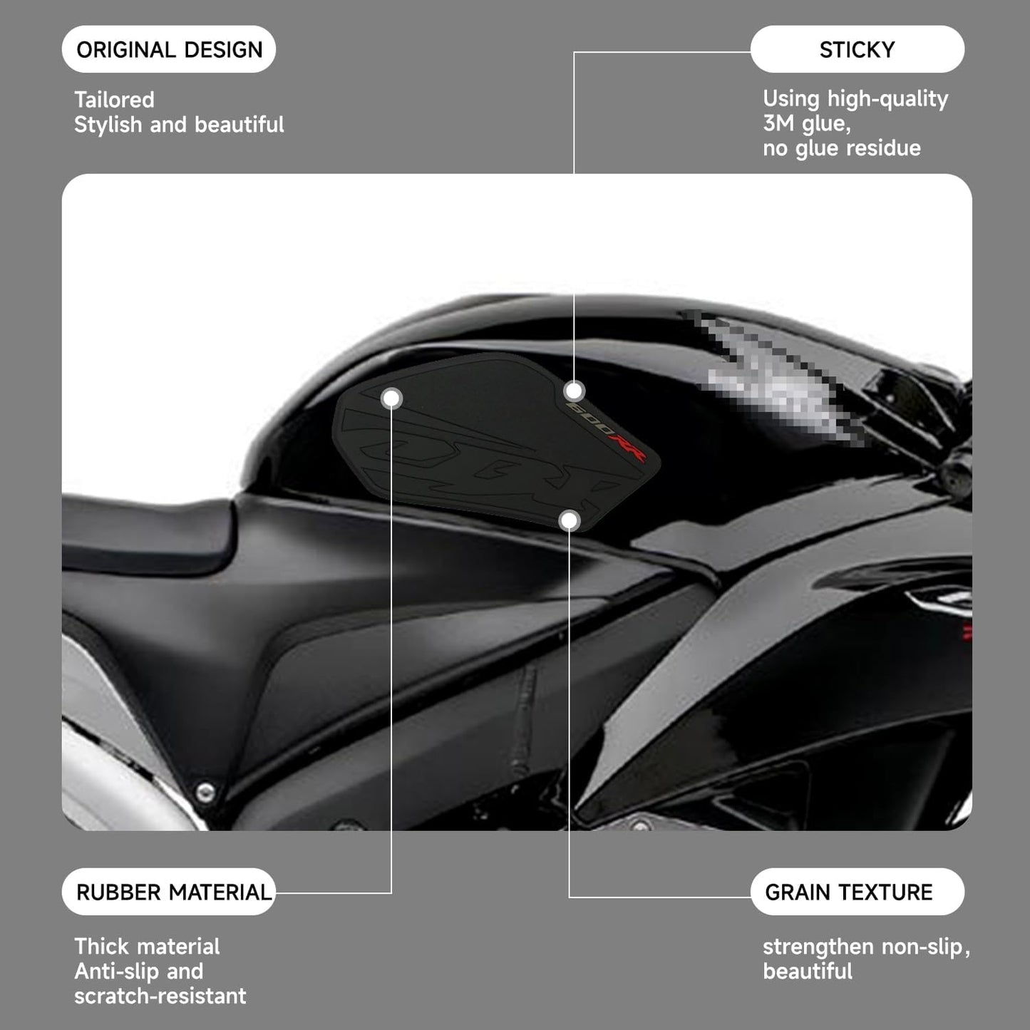 Adhesivo tanque combustible motocicleta CBR 600RR 03-06