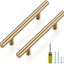 5 Manijas Acero Inox para Gabinetes 3.5pulg