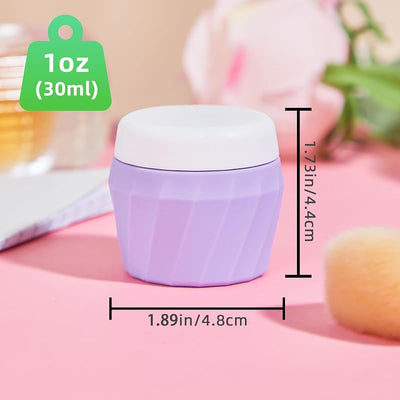 Recipientes viaje TSA aprobados silicona cosméticos recargables