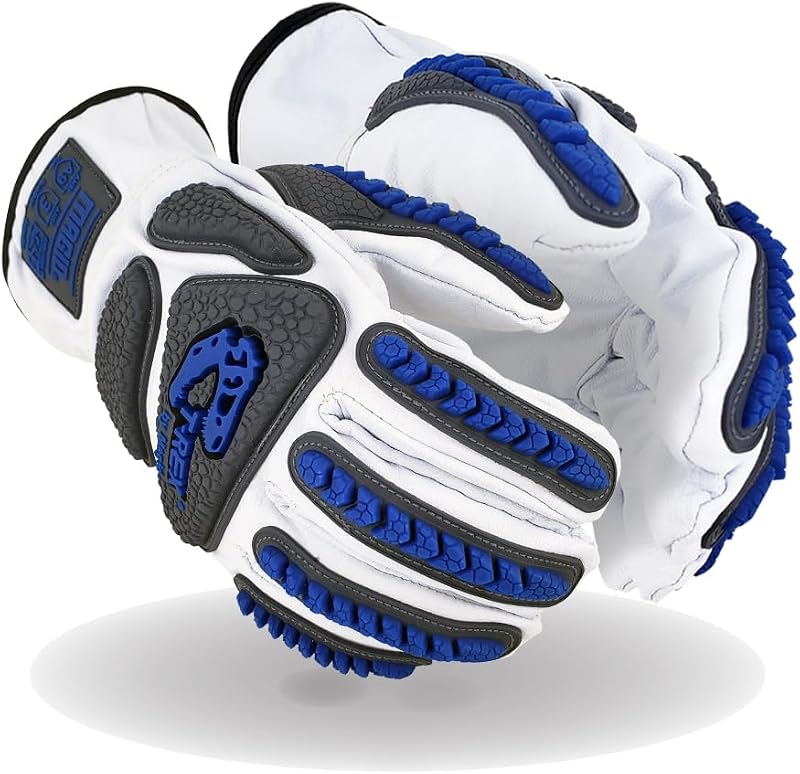 Guantes trabajo impacto estilo conductor ANSI 9 talla 8