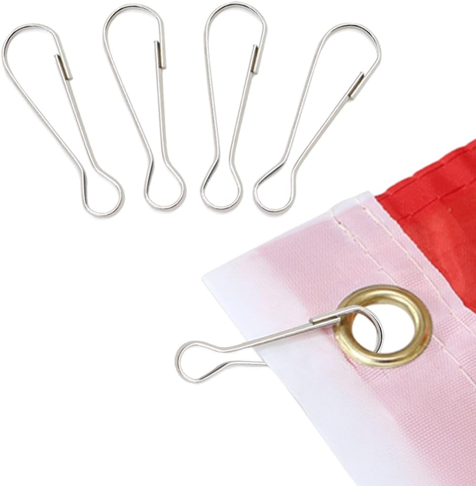 Gancho acero inox para asta bandera comp 4 pzas