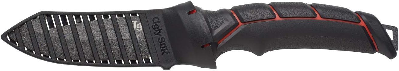 Cuchillo pesca anzuelo intestino color negro