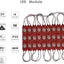 Luces LED rojas para escaparate 1.2W 12V impermeables