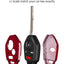 Funda llavero fibra vidrio comp WRX textura 3D rojo