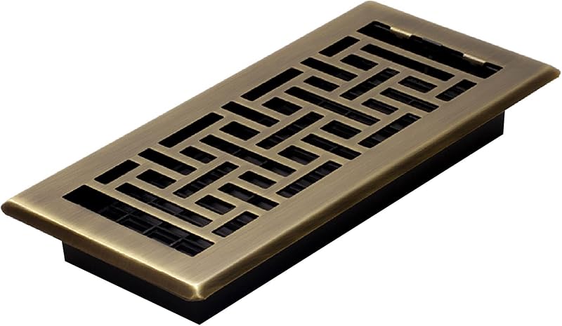 Registro suelo oriental 4x10pulg acabado latón antiguo
