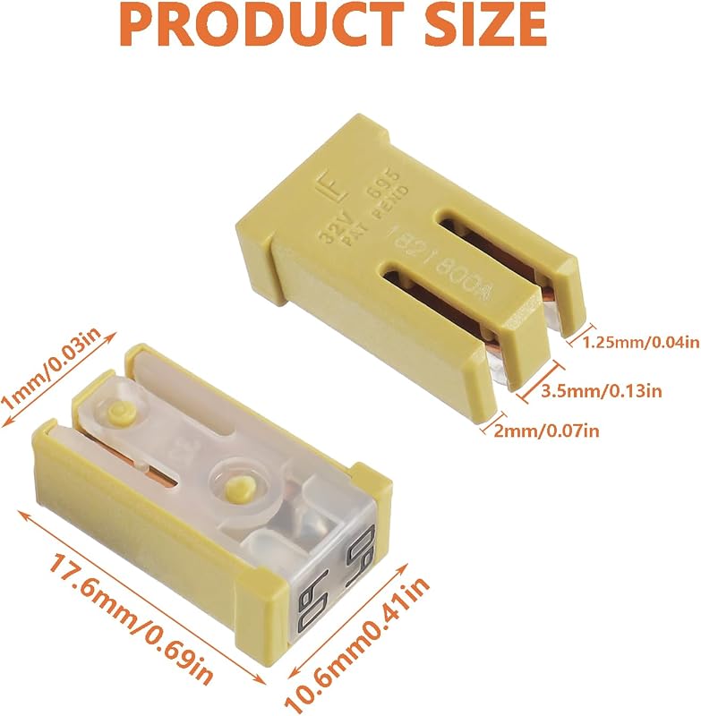 Kit fusibles cartucho 60A 32V para auto 10uds