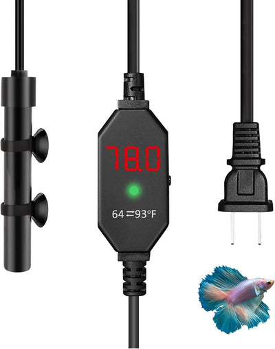 Calentador acuario ajustable 15-50W controlador digital